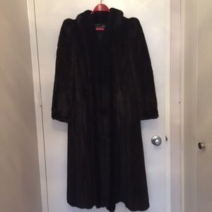 Full length vintage mink coat